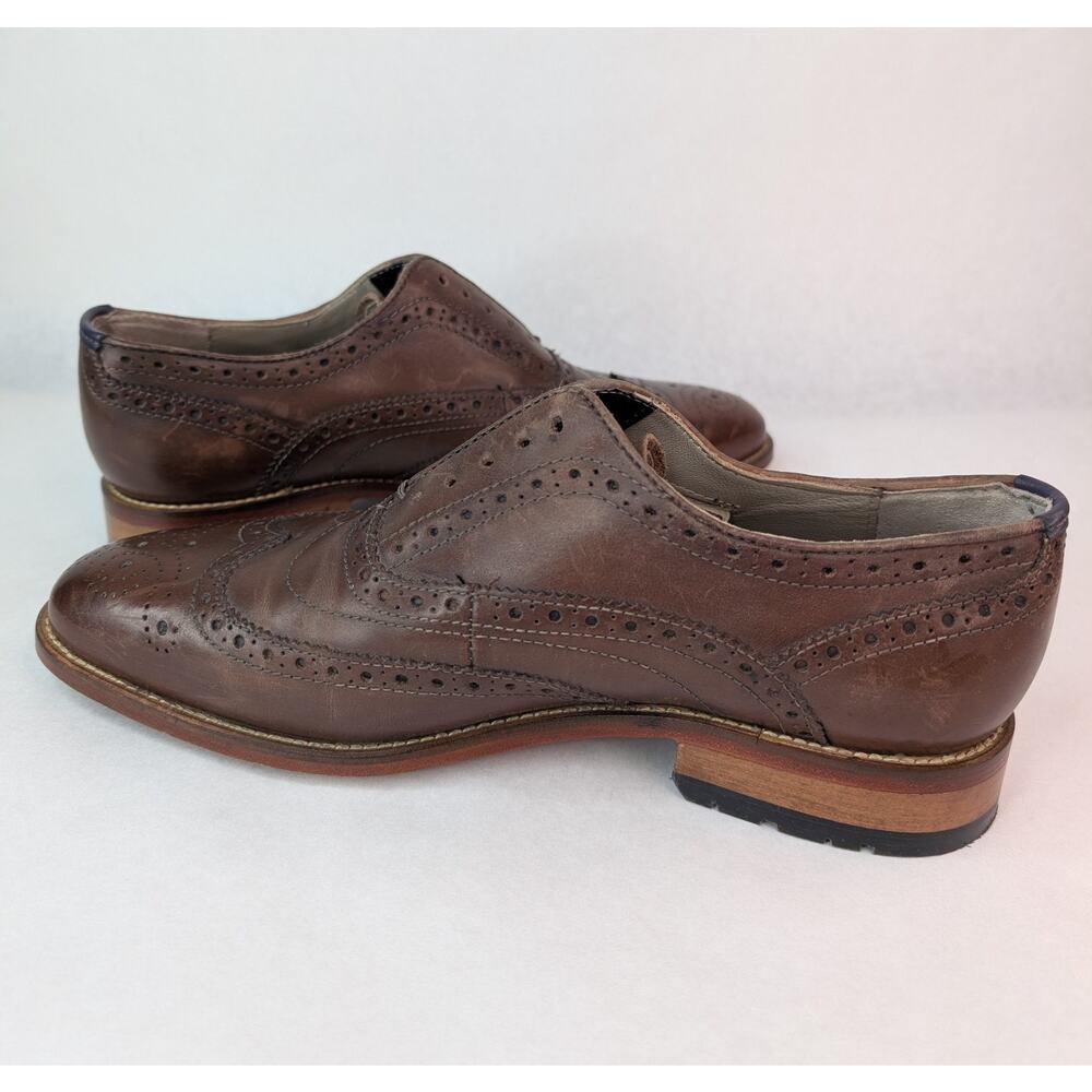 Clarks Craftmaster Oliver Brown Leather Brogue Oxfords 15775 Mens Shoes 7.5 - Picture 5 of 14